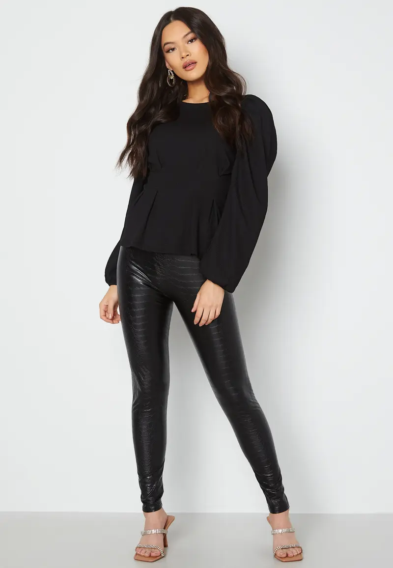 Snake PU Leggings