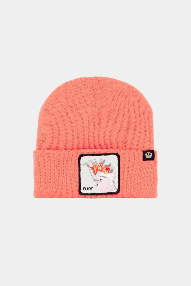 Snow Bird Beanie Coral