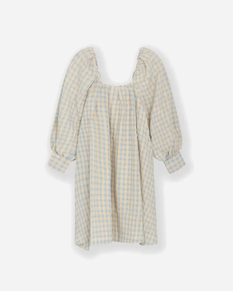 Soffio Dress - Blue Check