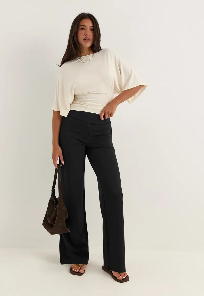 Soft Suit Wide Trousers