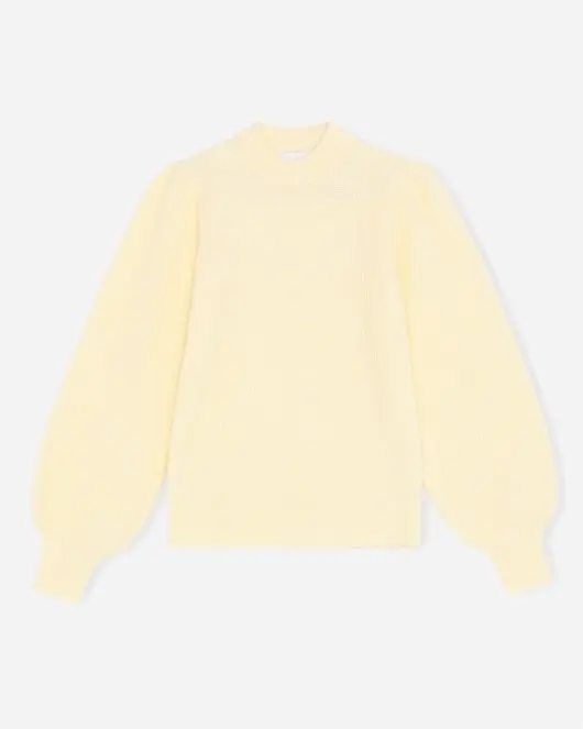 Soft Wool Knit Pullover -  Flan