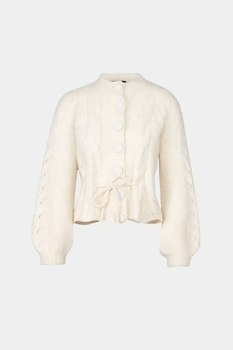 Sophia Chunky Cardigan White