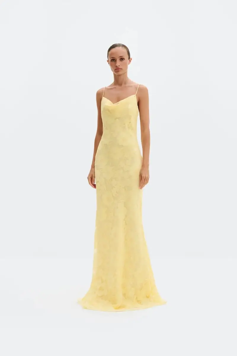 Sorelle Lace Slip Maxi Dress
