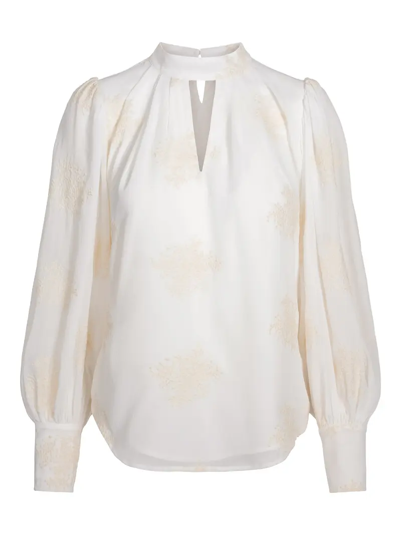 Special embr blouse Creme