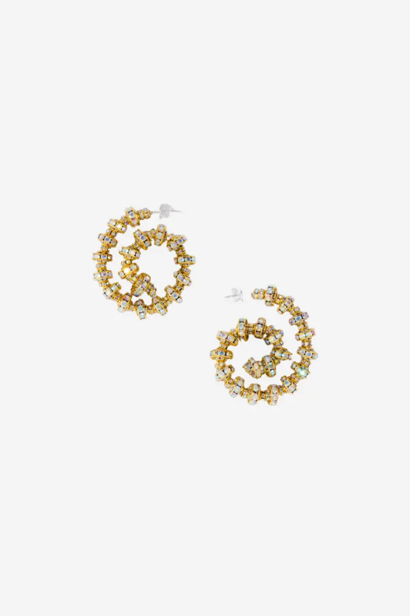 Spiral Hoops Gold