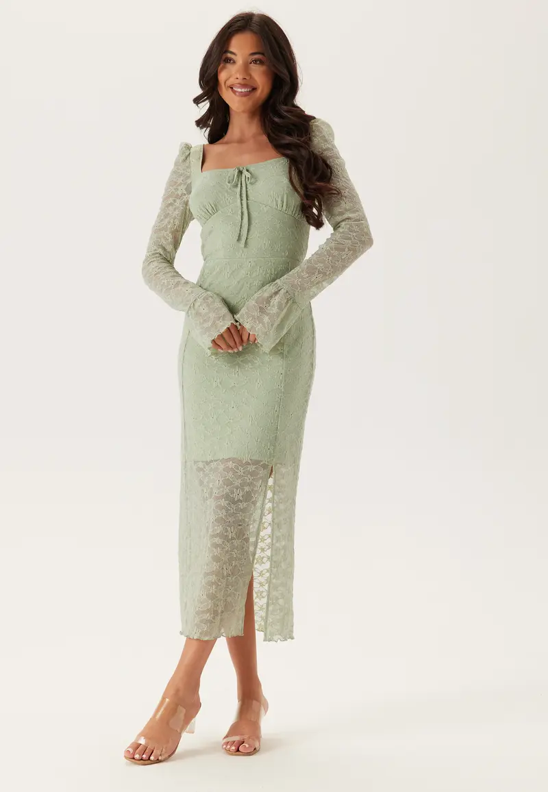Square Neck Lace Dress