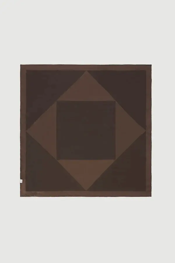 Square Silk Scarf Chestnut/Brown