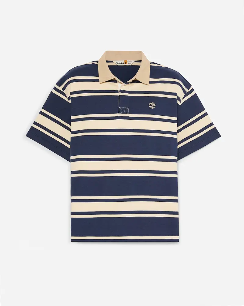 SS Striped Rugby Polo