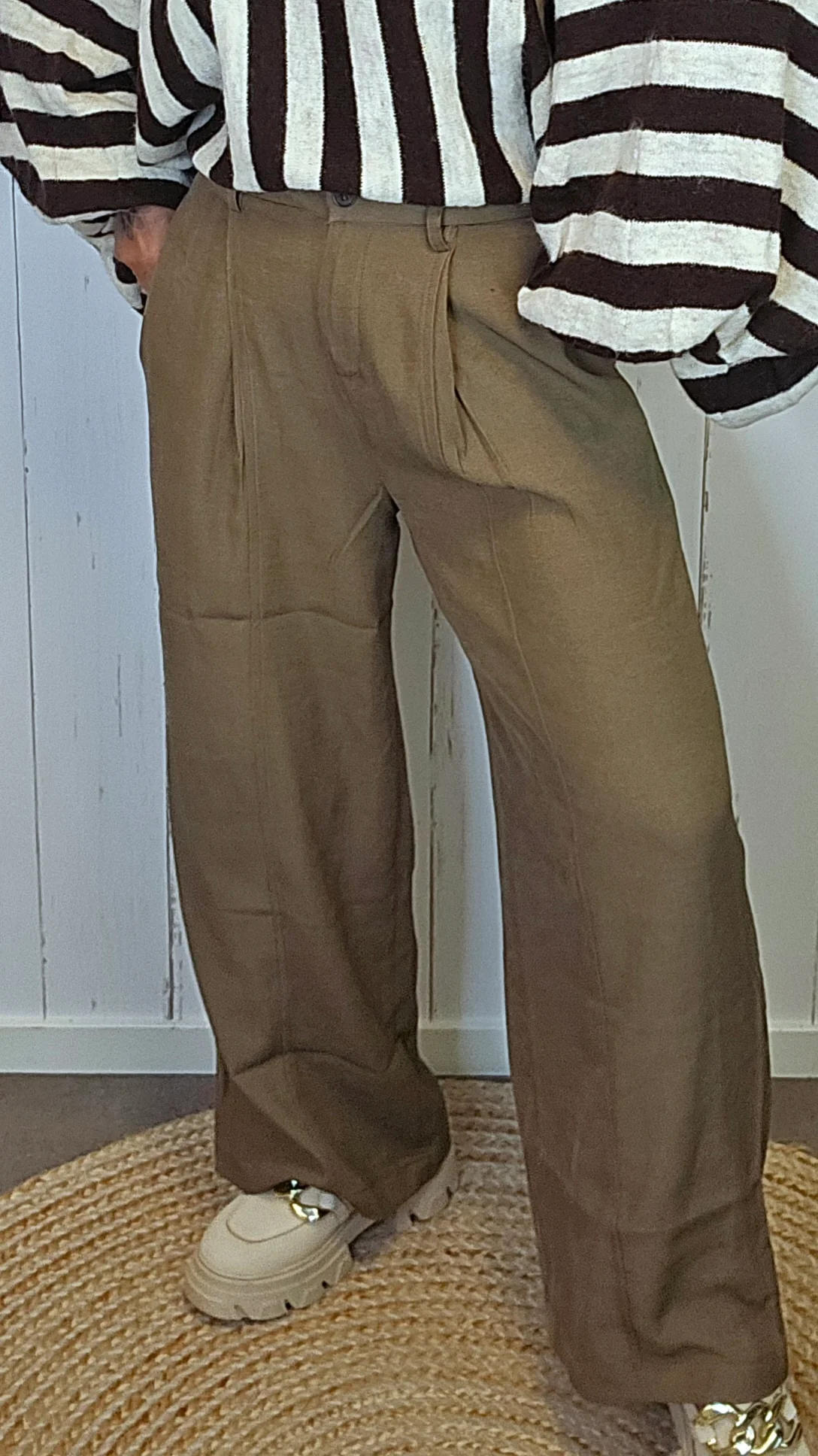 Stacy bukse camel