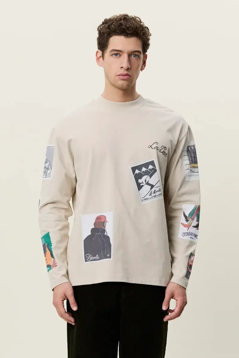 Stamp LS T-Shirt Light Sand