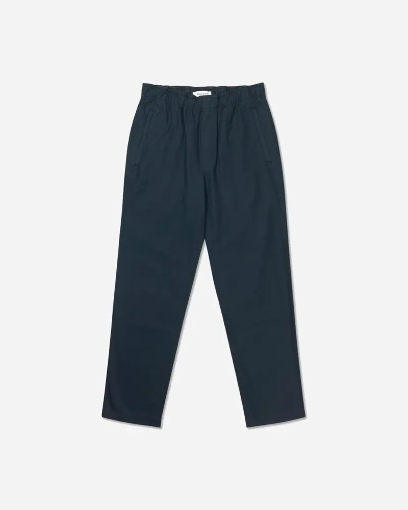 Stanley Crispy Check Trousers - Navy