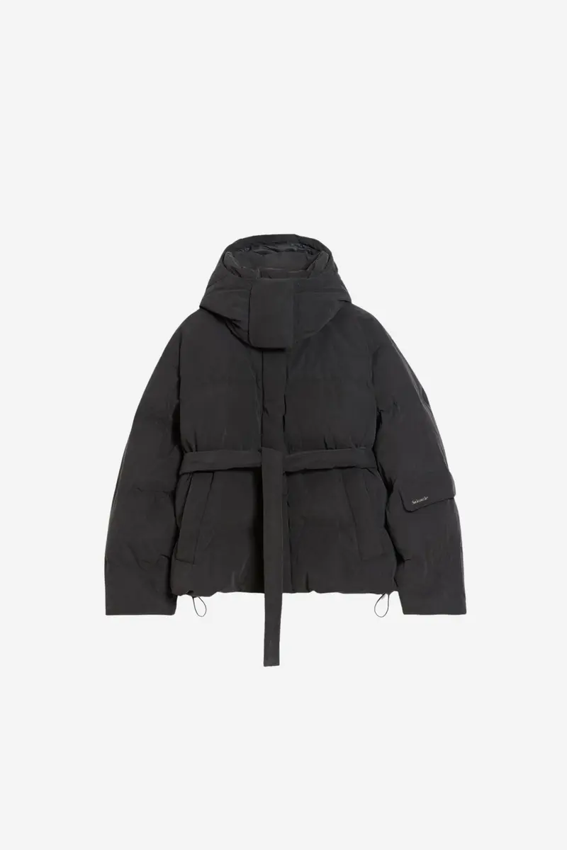 Steilia Brushed Down Jacket Black