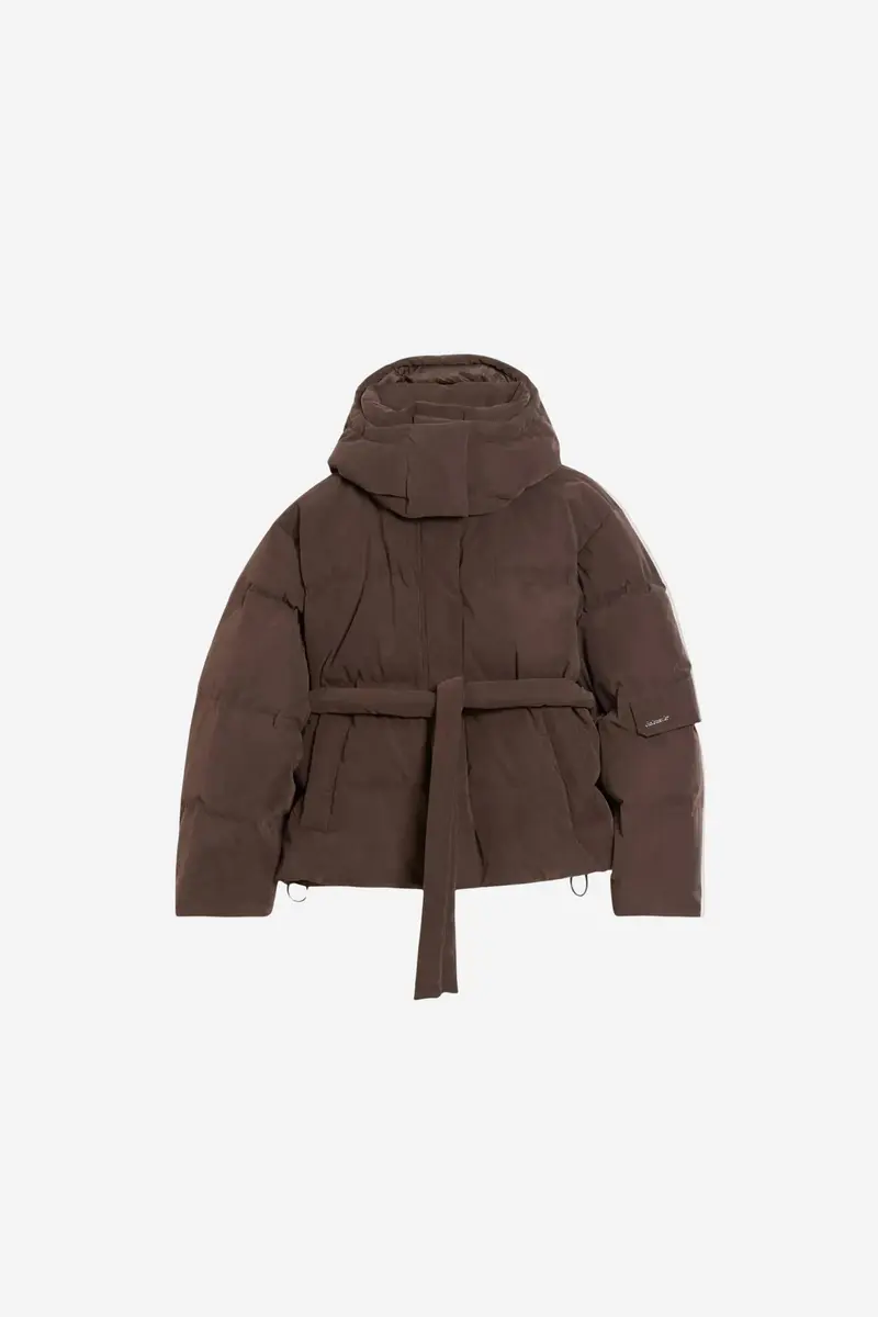 Steilia Brushed Down Jacket Dark Brown