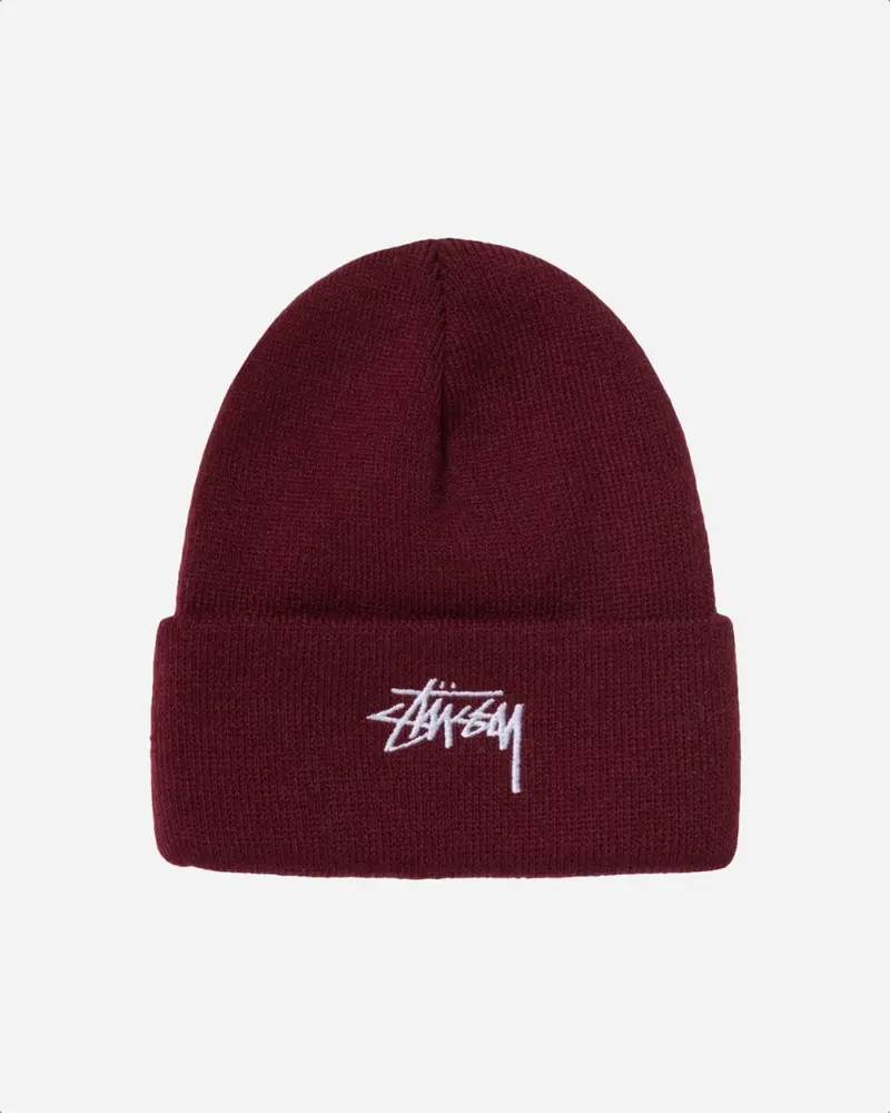 Stock Cuff Beanie - Burgundy