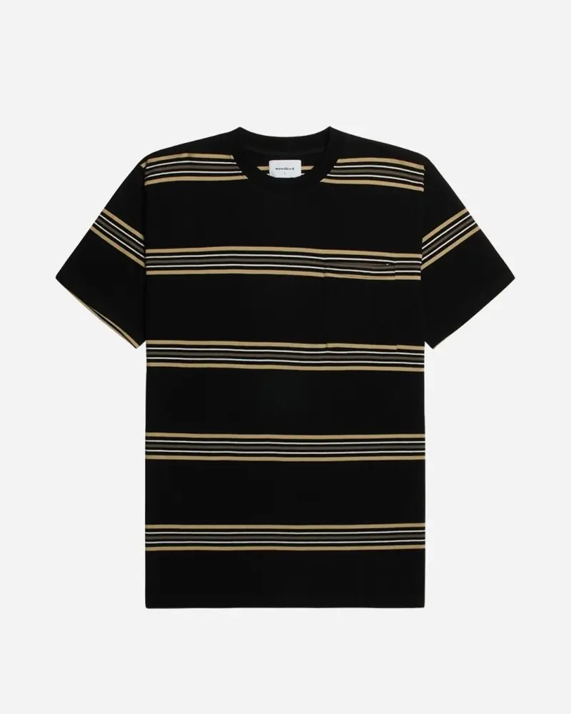 Stona Stripe Tee - Black