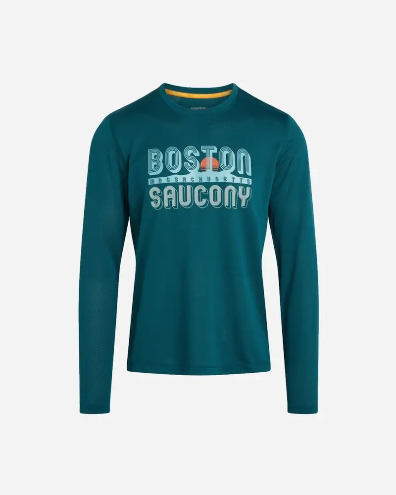 Stopwatch Graphic Long Sleeve Men - Lagoon Graph