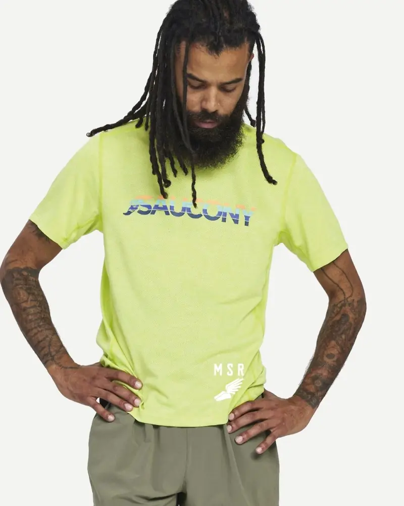 Stopwatch Graphic Short Sleeve Men - Acid Lime