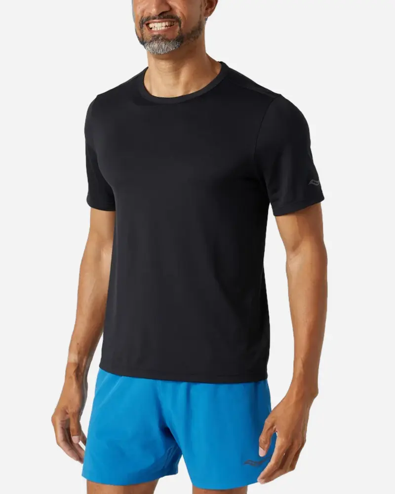 Stopwatch Short Sleeve Men - Black