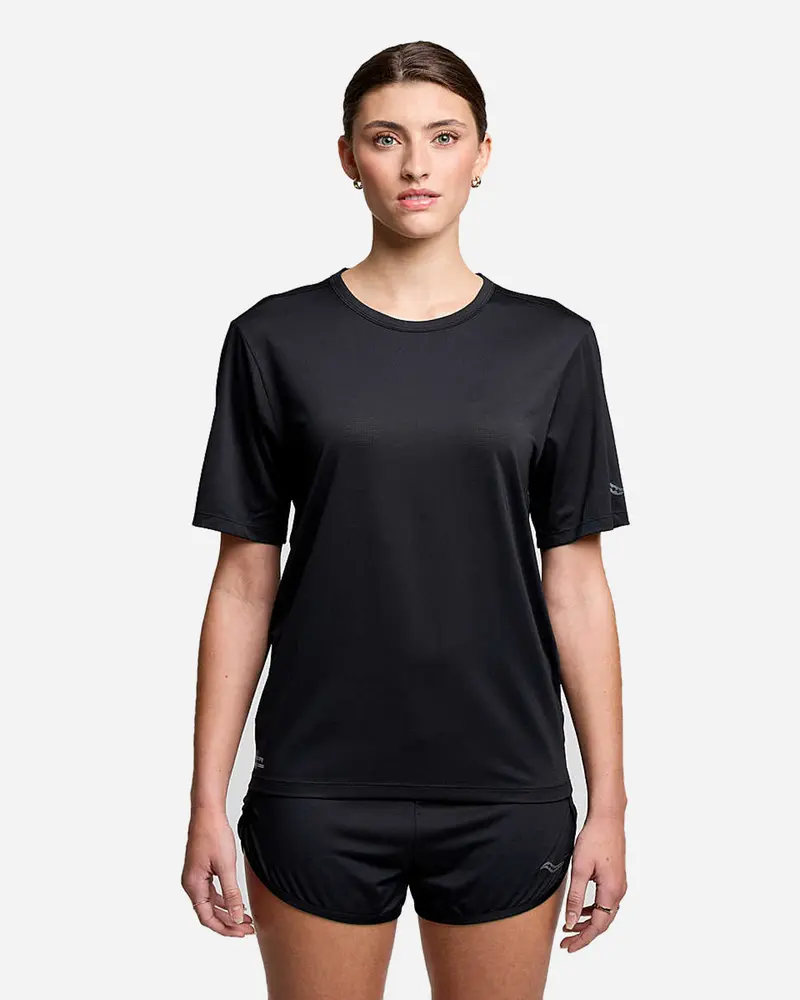 Stopwatch Short Sleeve Women - Black