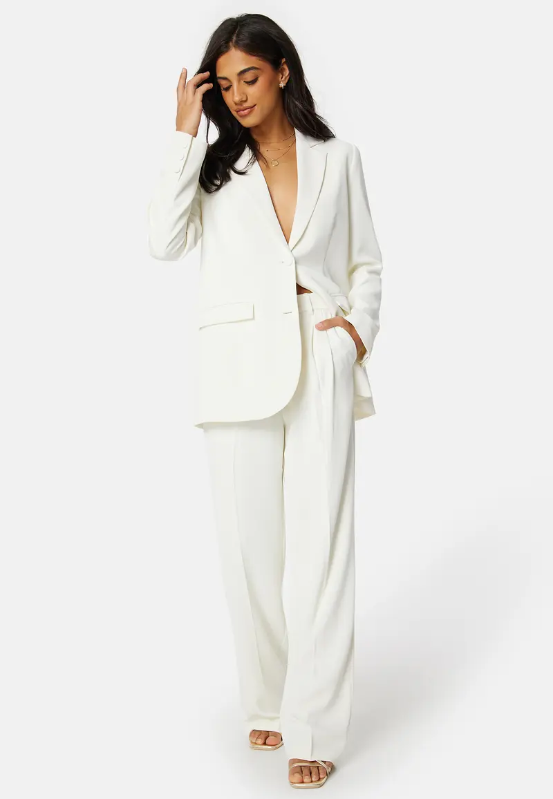 Straight Leg Suit Pants