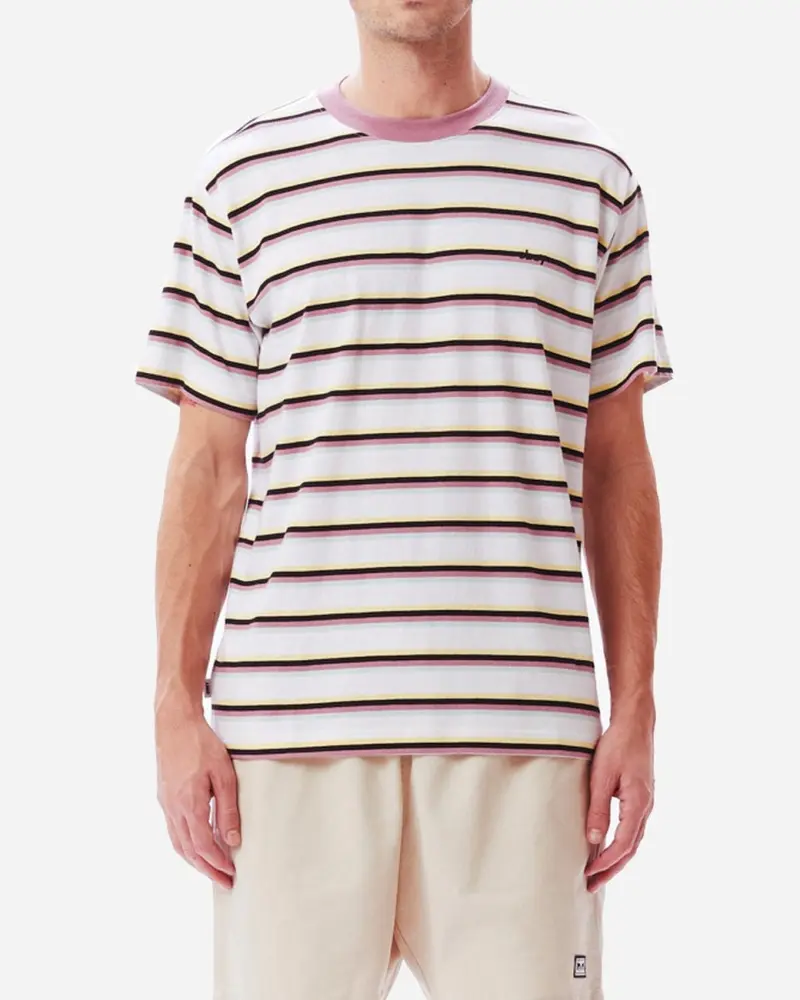 Streak Stripe Tee - White Multi