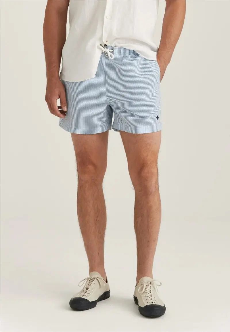 Stripe bathing trunks
