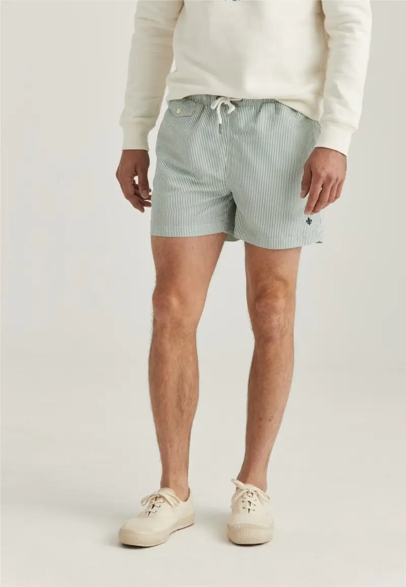 Stripe bathing trunks