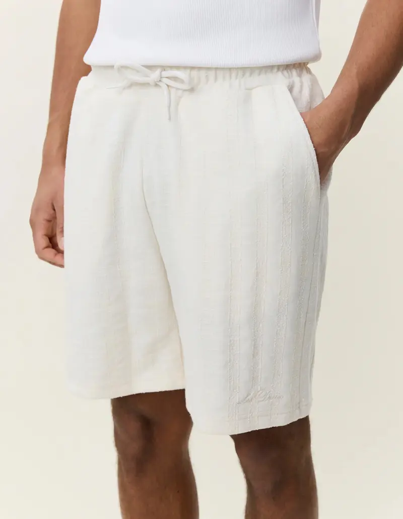 Stripe Jacquard Shorts