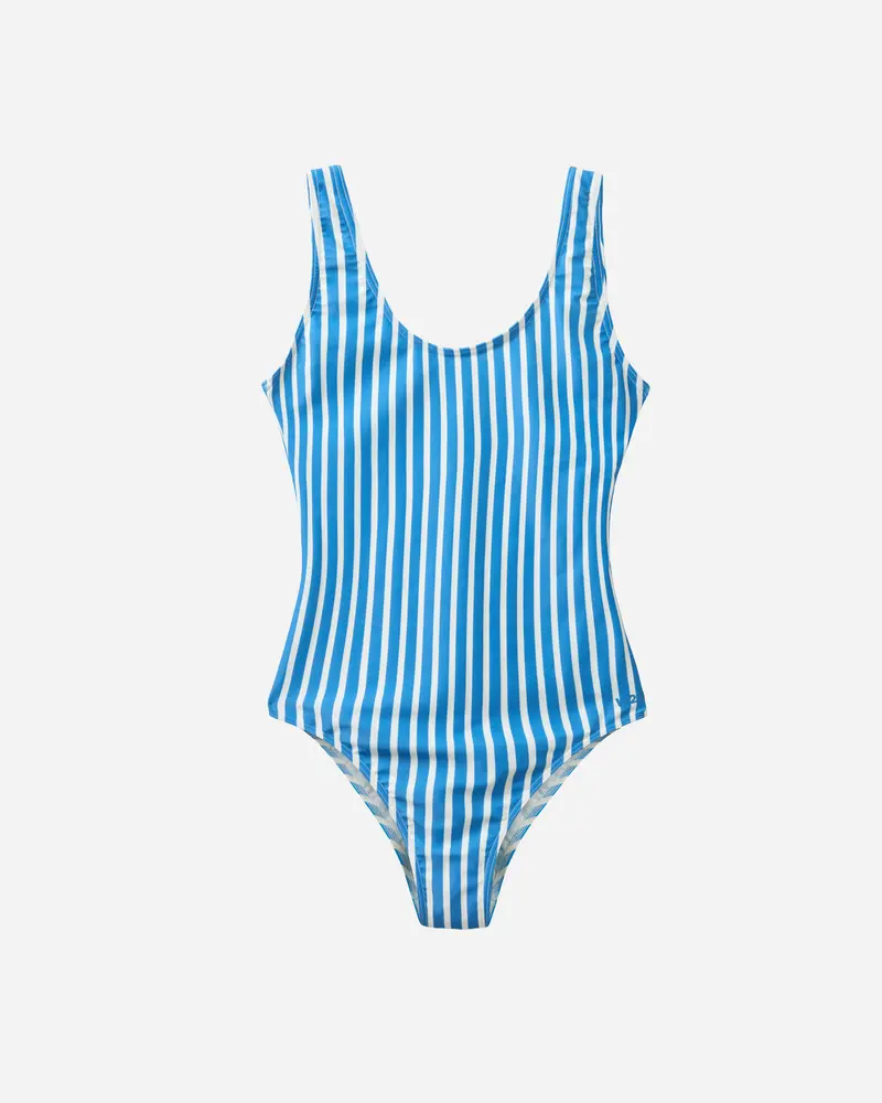 Stripe Swim Suit - King Blue