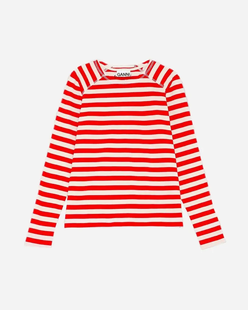Striped Cotton Jersey - Lollipop