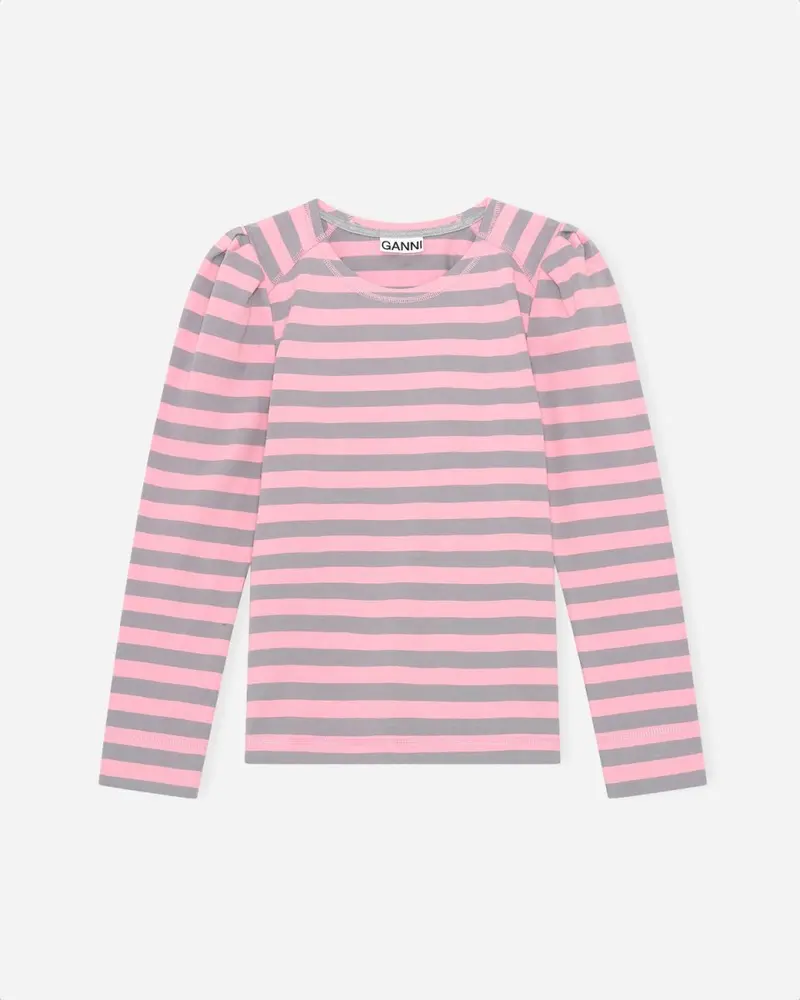 Striped Cotton Jersey - Sharkskin