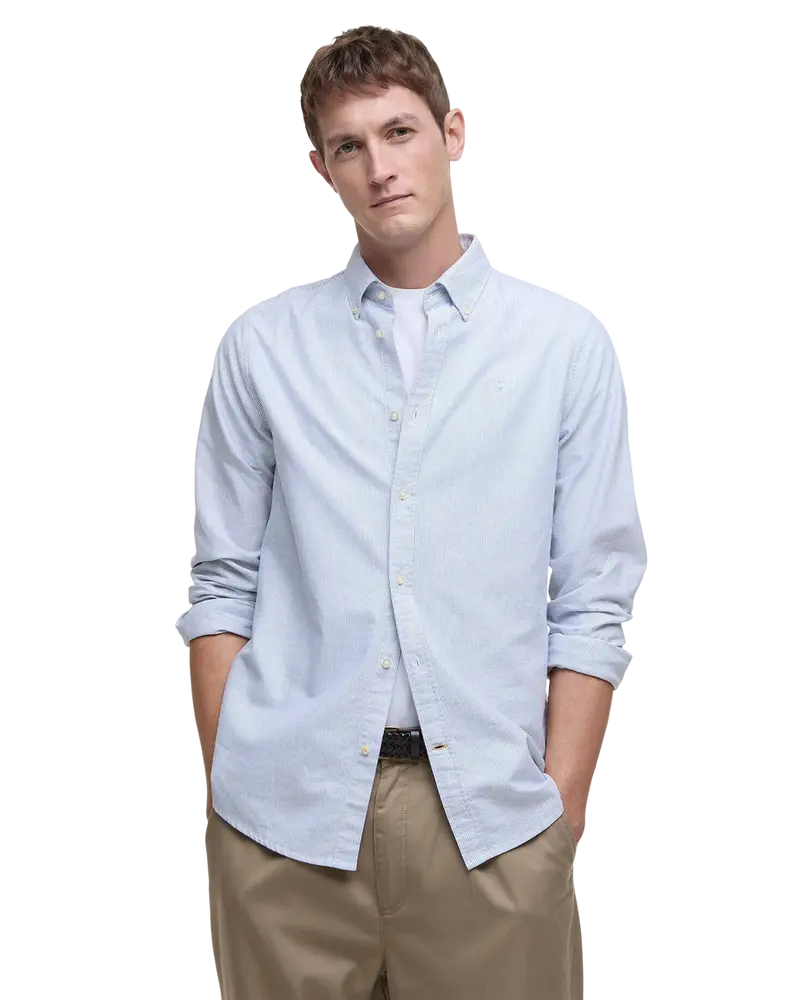 Striped Oxford Tailored Long-Sleeved Shirt