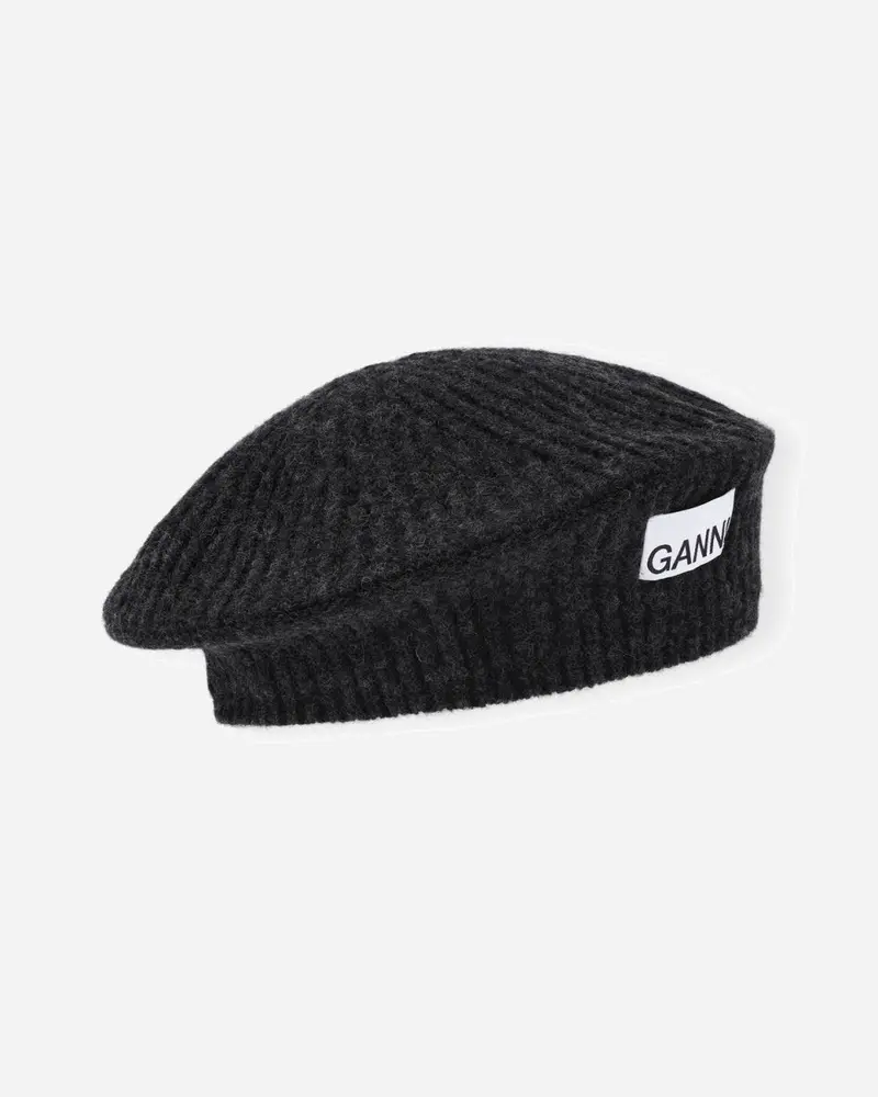 Structured Rib Beret - Phantom