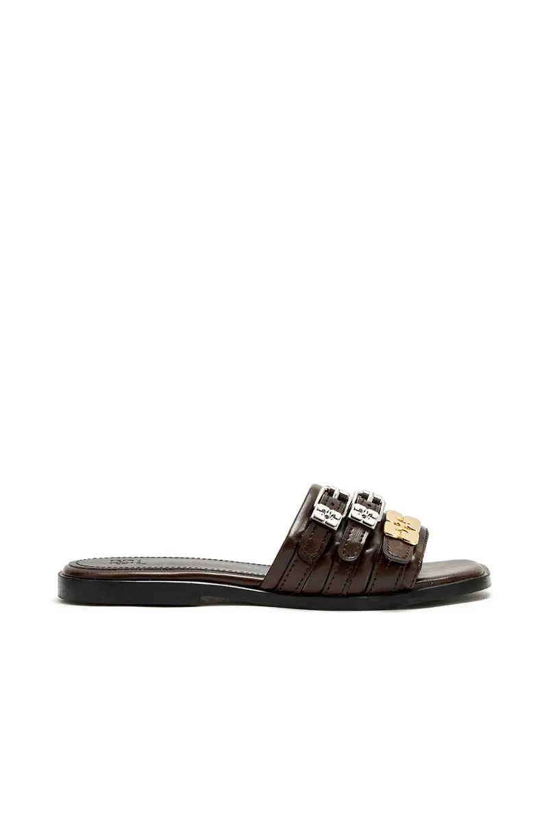 Sue Triple Flat Mule Crinkle Demitasse