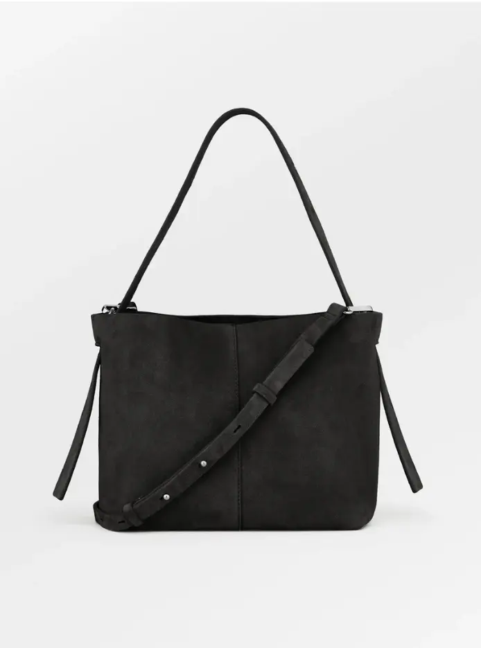 Suede Fraya Small Bag Black