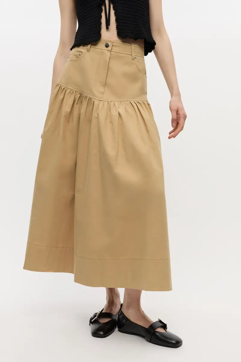 Suiting Long Skirt