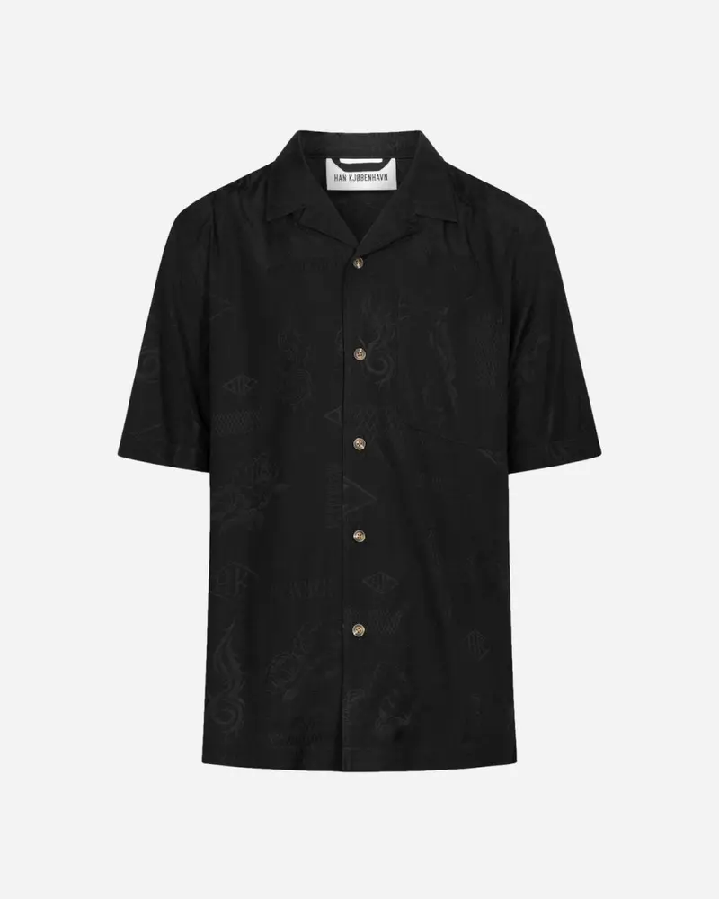 Summer Shirt - Black Jaquard