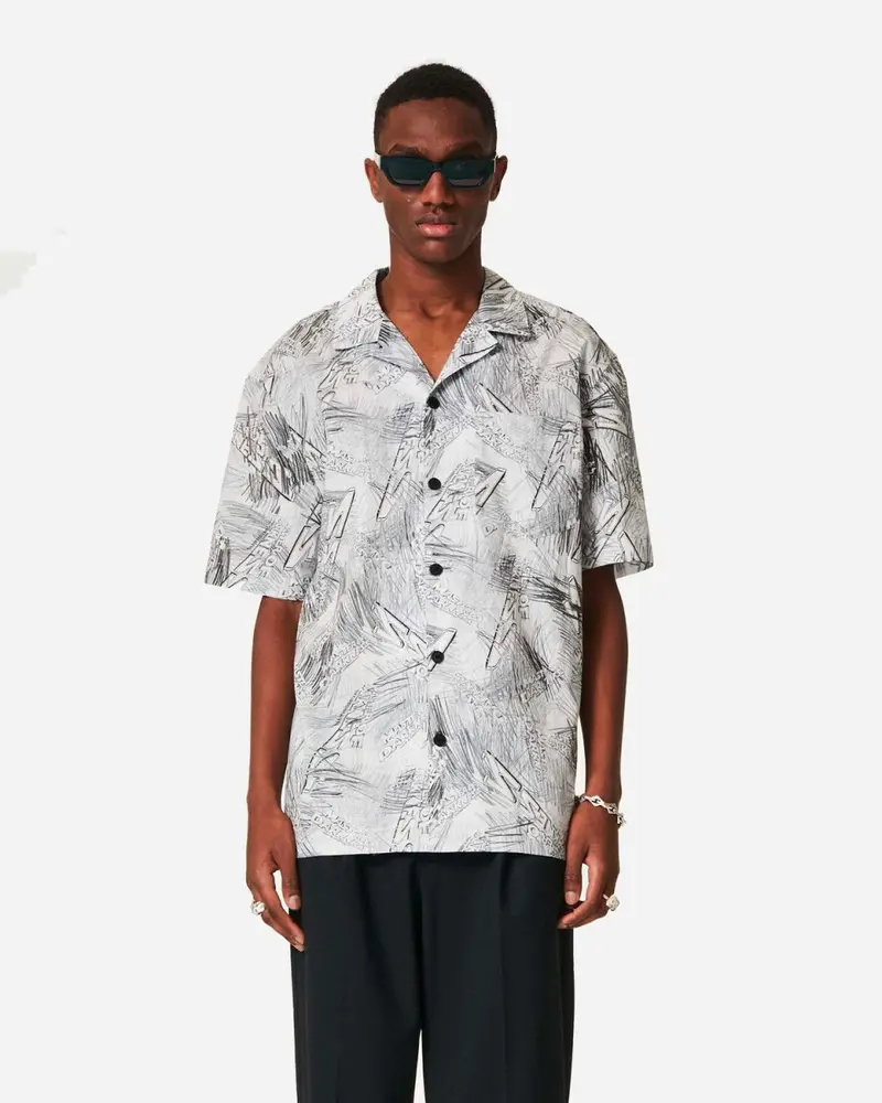 Summer Shirt Short Sleeve - Black/White