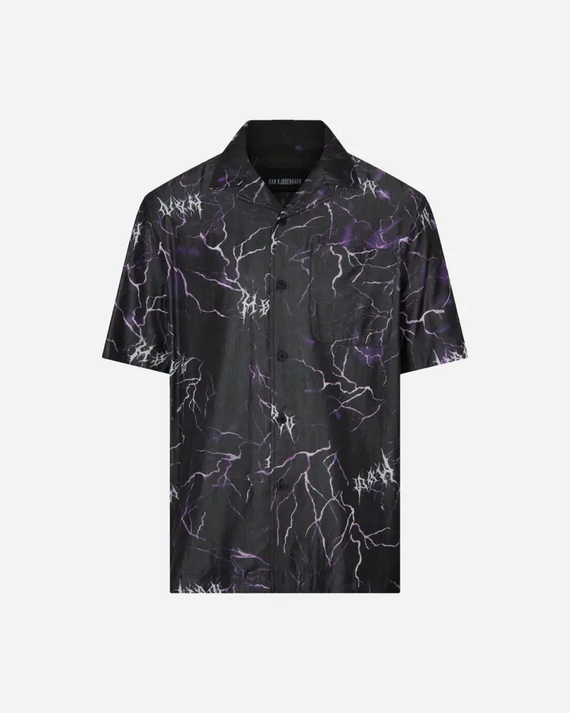 Summer Shirt Short Sleeve - Purple Thunder