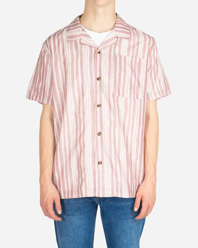 Summer Shirt Short Sleeve - Striped Paint