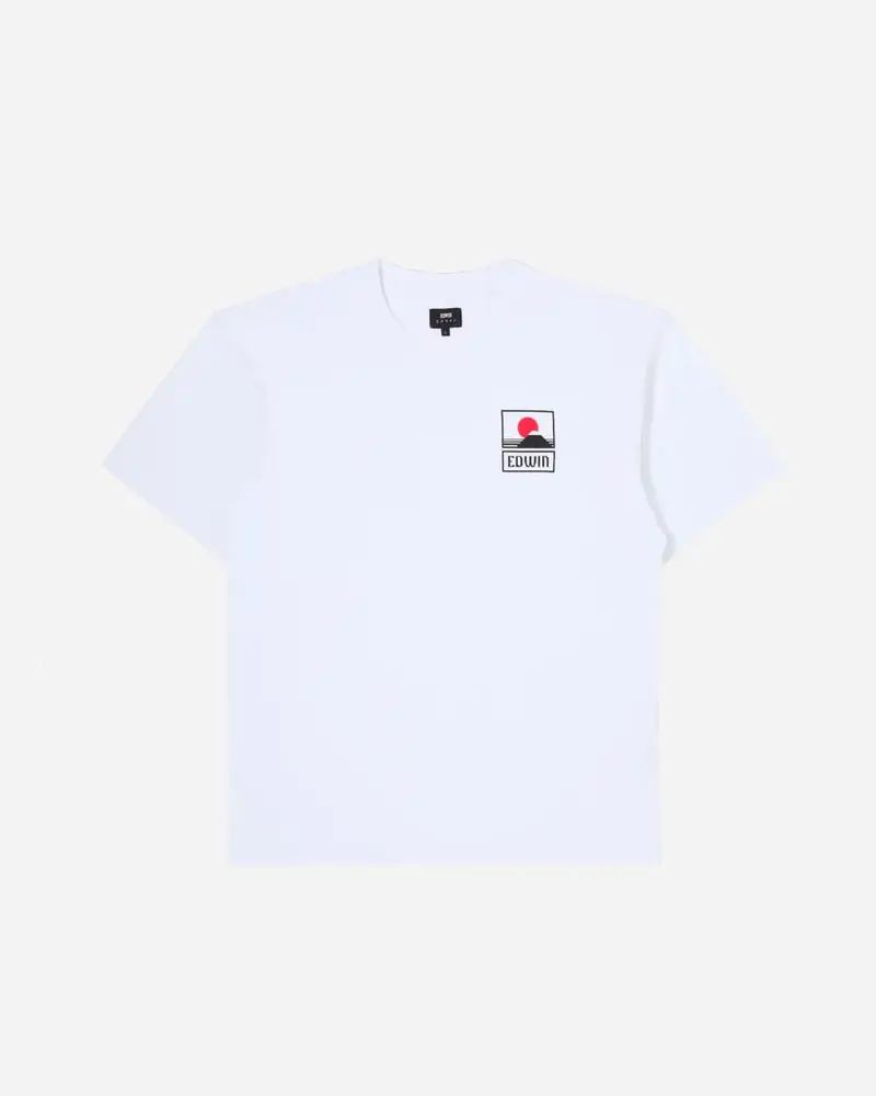 Sunset On Mt Fuji TS - White Garment Washed