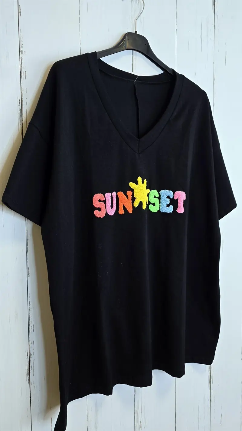 Sunset t-skjorte svart