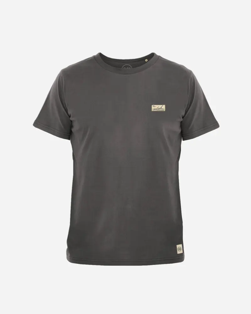 SUNSIGN2 PATCH BRUSHED MEN'S TEE - DARK SHADOW