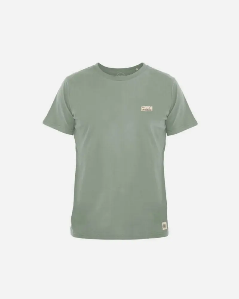 SUNSIGN2 PATCH BRUSHED MEN'S TEE - DUSTY GREEN