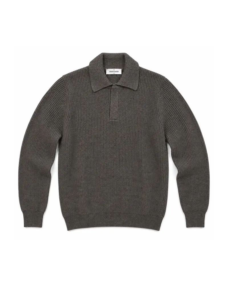 Super Geelong Ribbed Skipper – Light Grey
