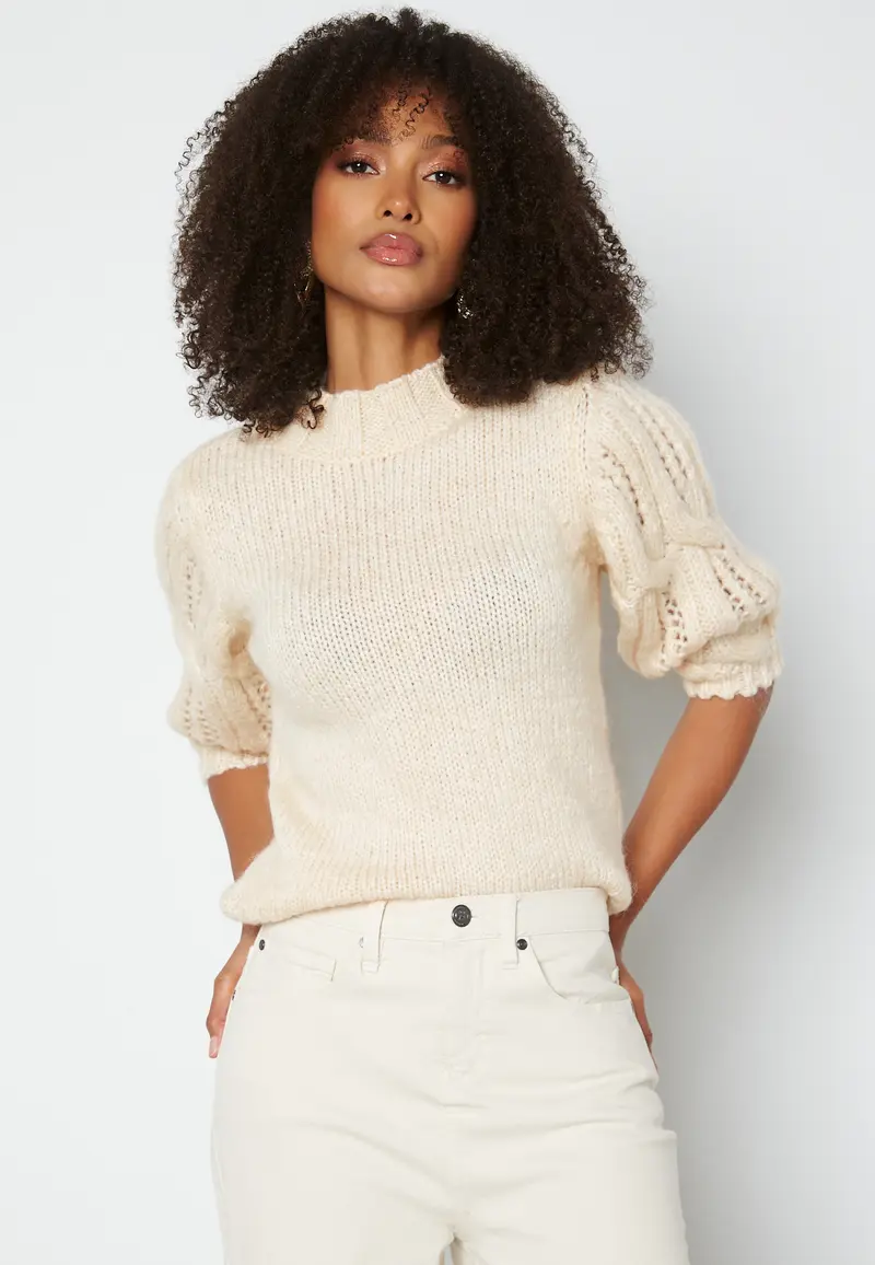 Sussie Wool 3/4 Highneck Pullover