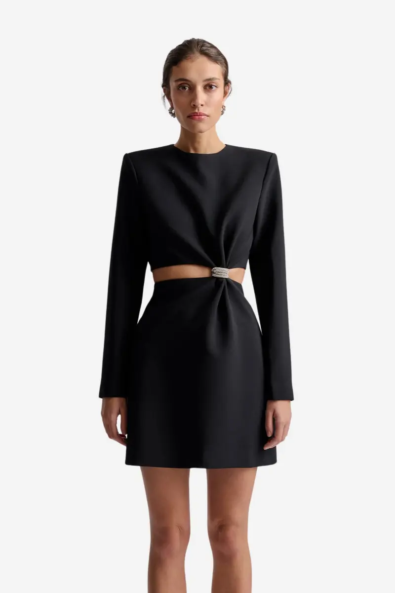 Sutton Cut Out Mini Dress Black