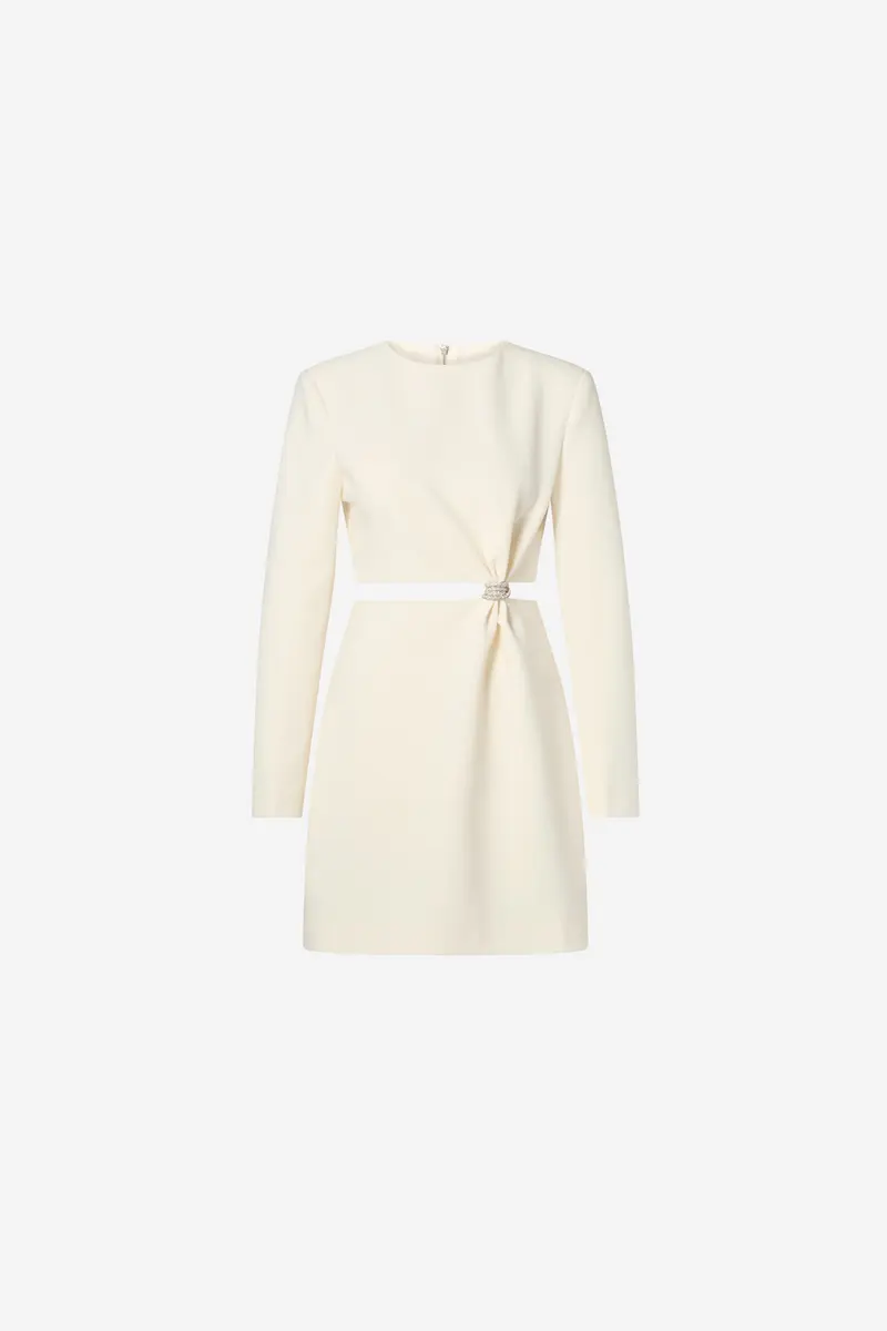 Sutton Cut Out Mini Dress Vanilla