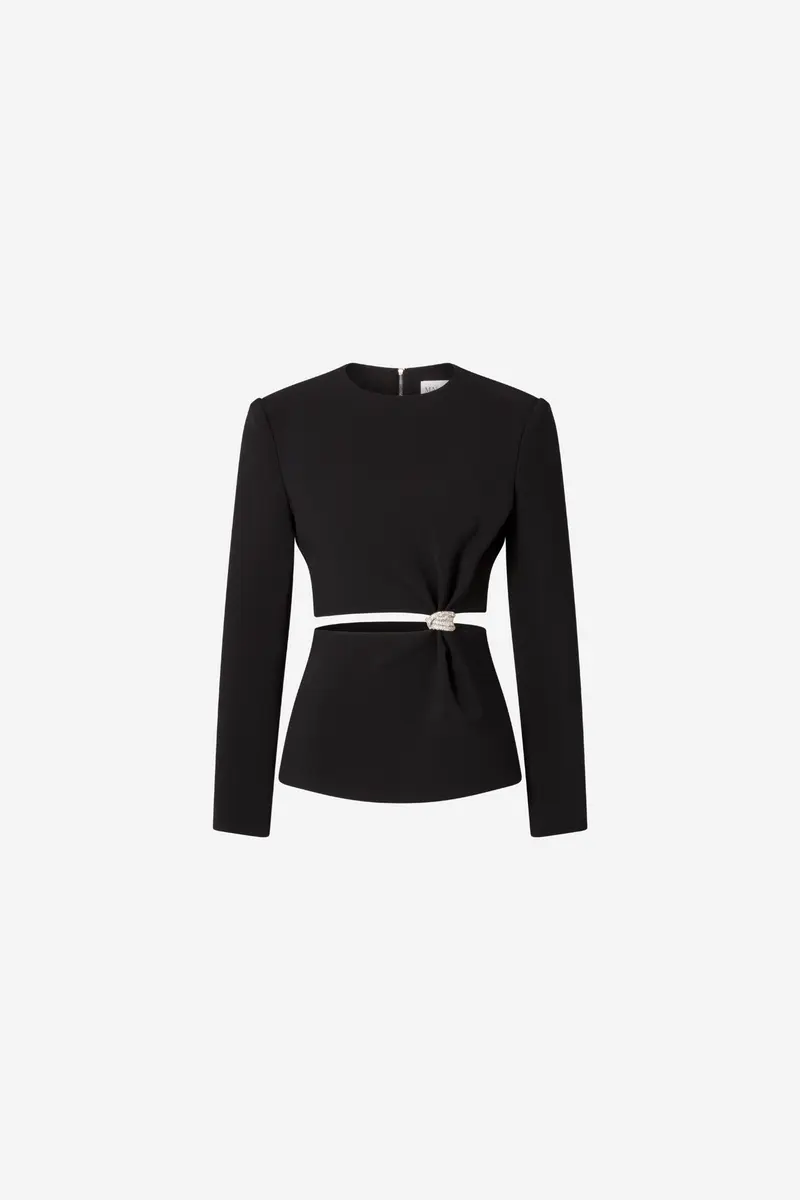 Sutton Cut Out Top Black
