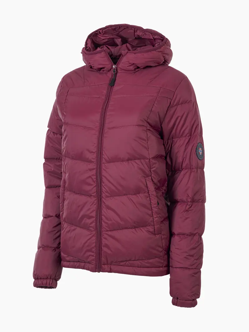 Svalbard dunjakke Dame Plomme